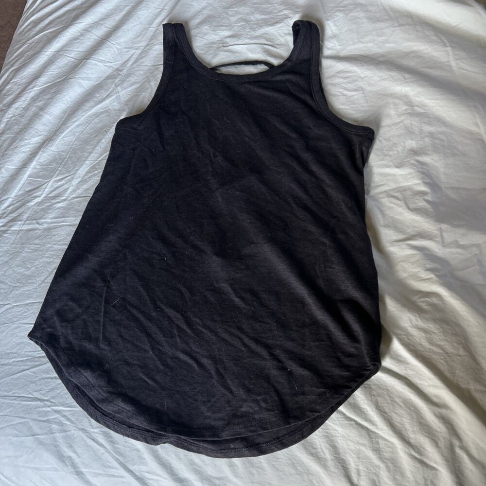Women's Chaser Black Linen Blend Tank Top XS New